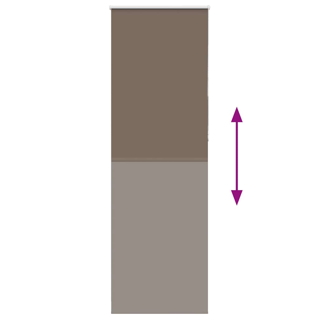 Roller Blind Blackout Coffee 65x210 cm Fabric Width 60.7 cm Polyester